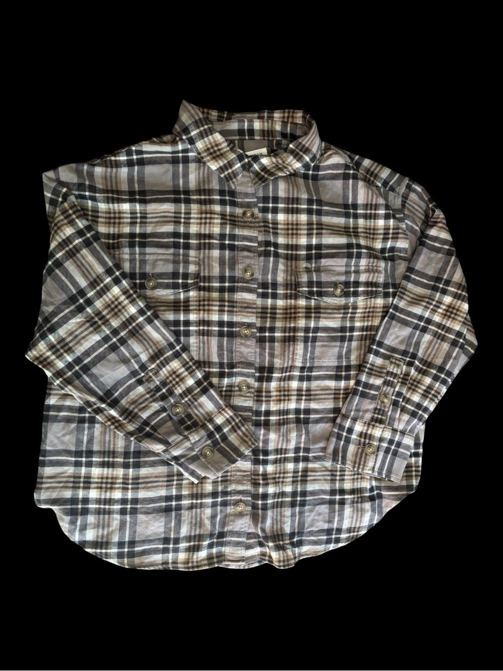 American Eagle Outfitters Women’s  Plaid Button-Down Oversized Shirt XL